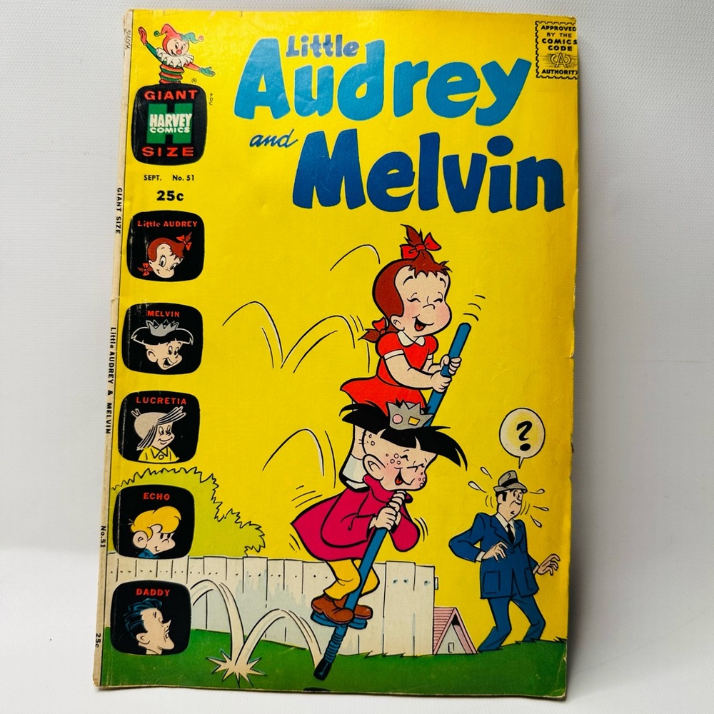 Little Audrey Melvin Comic Book No. 51 Harvey Comics FN